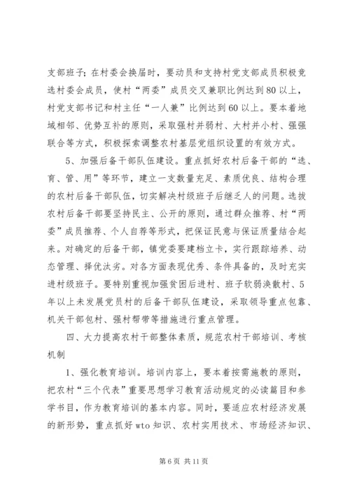 关于加强农村基层组织规范化建设的意见 (11).docx