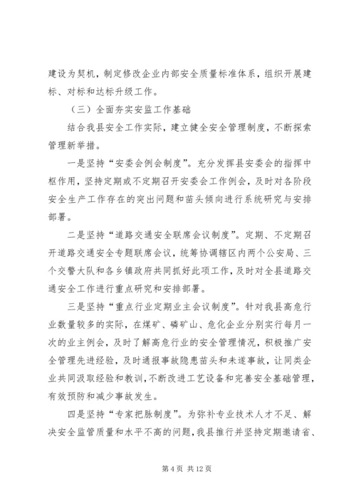 副书记在安全生产交流会发言.docx