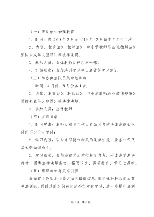 法律法规培训计划.docx