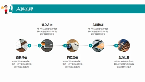 卡通简约校园招聘招募宣传通用PPT模板