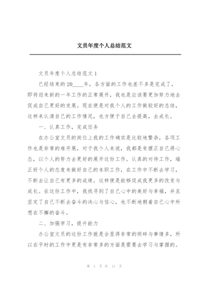 文员年度个人总结范文.docx