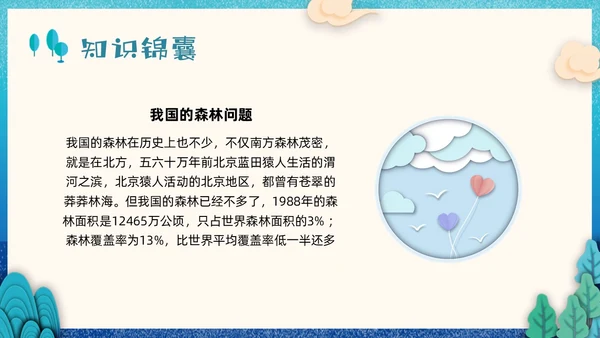 蓝色剪纸小学语文二年级下册PPT课件祖先的摇篮PPT模板宣小学语文二年级下册课件