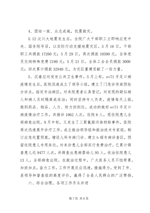 县级医院发展工作汇报.docx