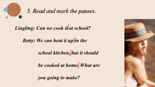 Module 6 Eating together Unit 1 When is the school