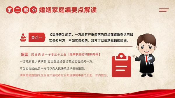 民法典婚姻篇学习民法典法律知识PPT课件