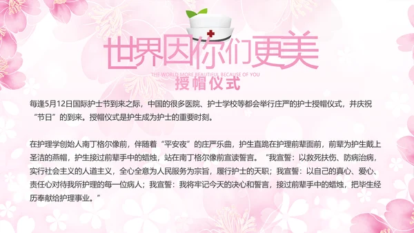 5.12国际护士节活动主题演讲PPT