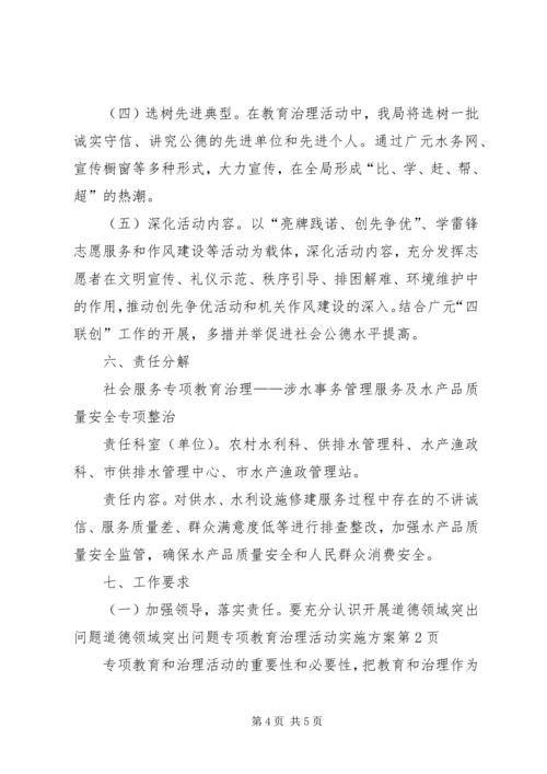 道德领域突出问题专项教育治理活动实施方案.docx