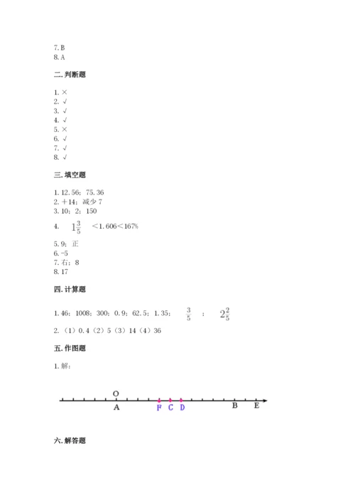小学六年级下册数学期末卷及答案（各地真题）.docx