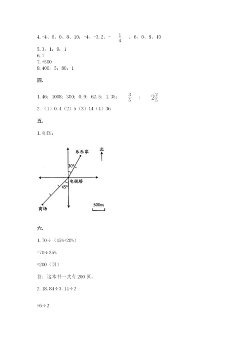 小升初数学考前检测试题附答案（培优）.docx