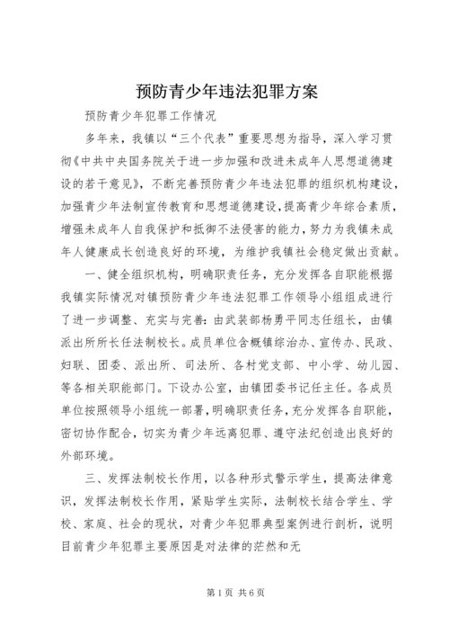 预防青少年违法犯罪方案 (4).docx