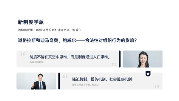黄蓝色简约商务形状组织社会学理论PPT课件政务服务