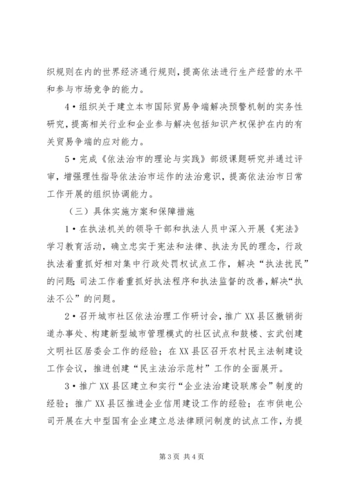 在向依法治省领导小组办公室汇报依法治市工作情况座谈会上 (3).docx