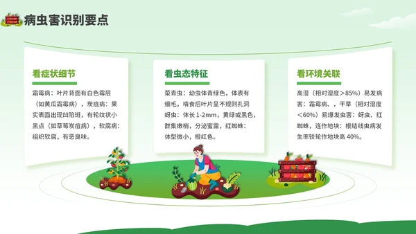 绿色卡通风现代农业种植技术PPT模板