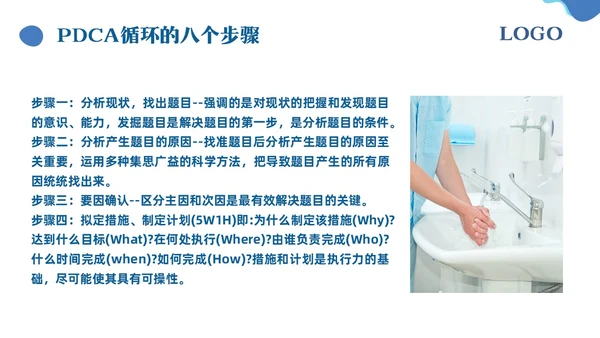 蓝色简约手卫生的干预和有效管理PPT模板宣传PPT动态PPT护理