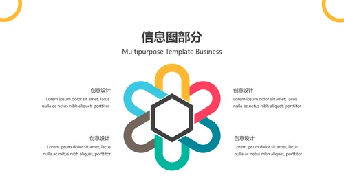 欧美风抽象创意版式公司简介商务PPT模板