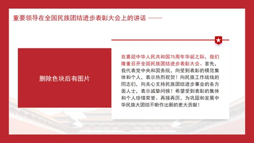 在全国民族团结进步表彰大会上的讲话内容学习PPT课件