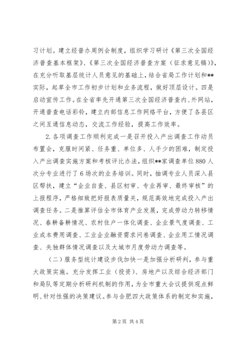 市统计局上半年工作总结及下半年工作计划 (4).docx