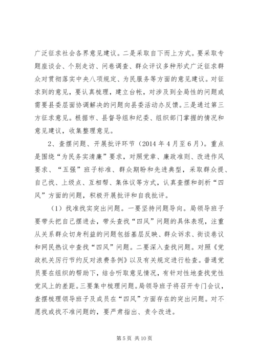 党的群众路线活动实施方案.docx