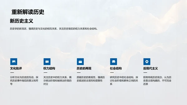 历史学基础讲座PPT模板