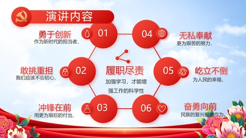 奋进新征程建功新时代五四青年节PPT封含