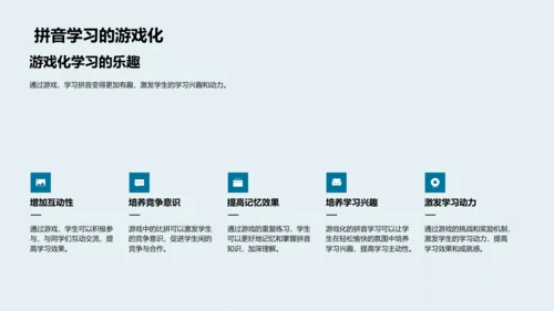 拼音知识游戏讲解PPT模板