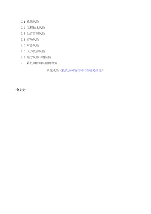 投资公司商业计划书模板.docx