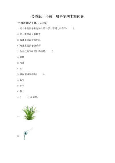 苏教版一年级下册科学期末测试卷精品【含答案】.docx