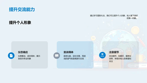 国际礼仪在交流中的重要性PPT模板