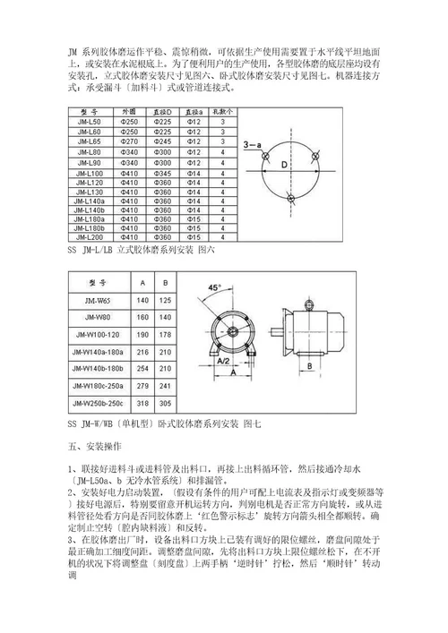 胶体磨使用说明书