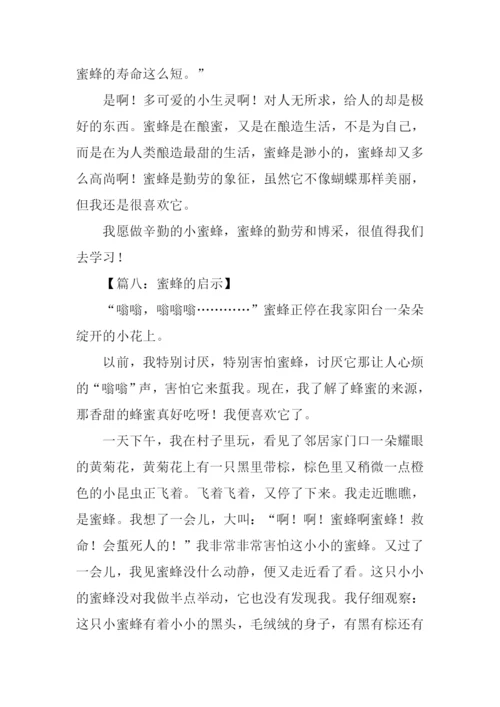 蜜蜂的启示作文.docx