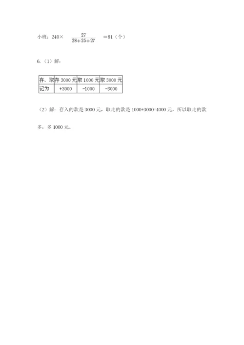 北京海淀区小升初数学试卷（突破训练）.docx