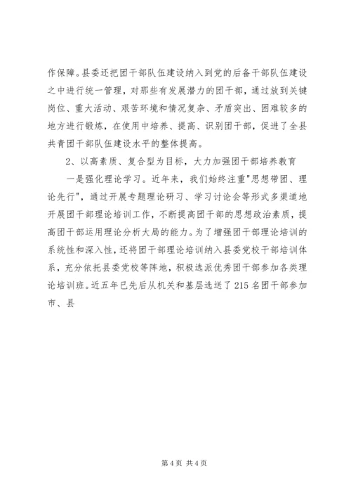 关于XX县共青团干部队伍建设的调查与思考 (7).docx