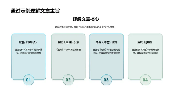 掌握现代文阅读