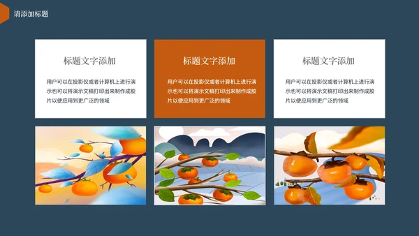 传统节气霜降PPT模板