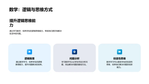 数学在生活中的运用PPT模板