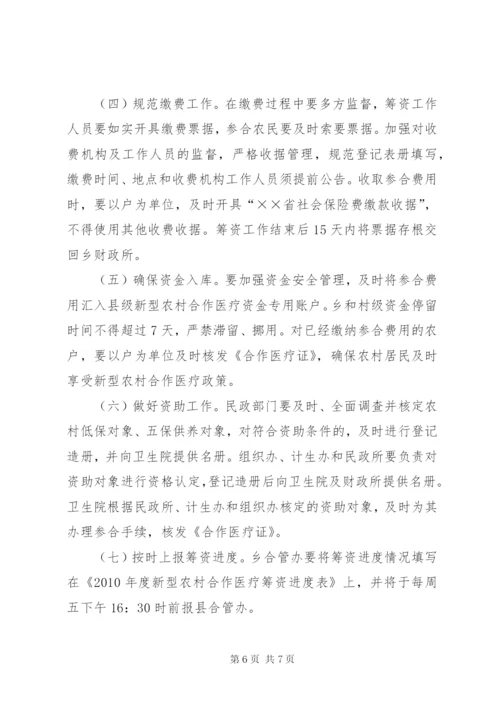 新型农村合作医疗筹资工作方案.docx