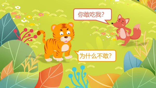 二年级语文《狐假虎威》PPT模板