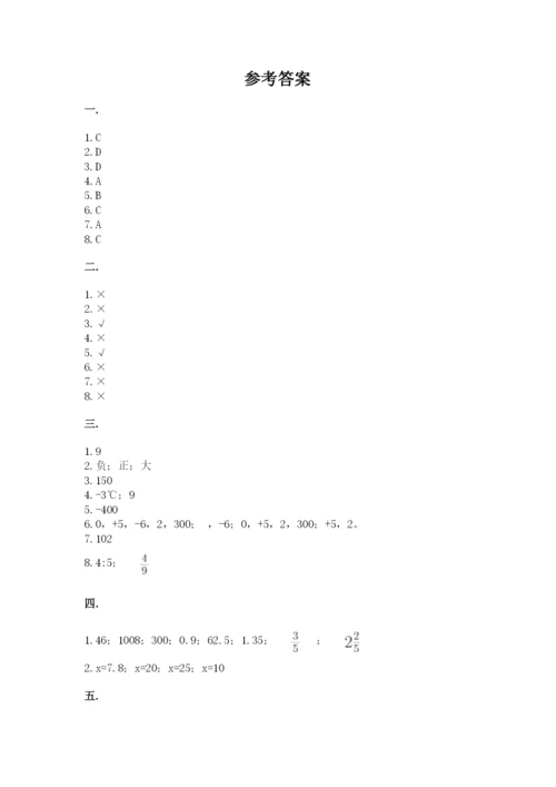 小学毕业班数学检测题含完整答案（名校卷）.docx