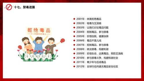 真爱生命远离犯罪行为禁毒宣传通用PPT模板