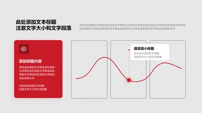 图表页-红色简约风1项折线图示