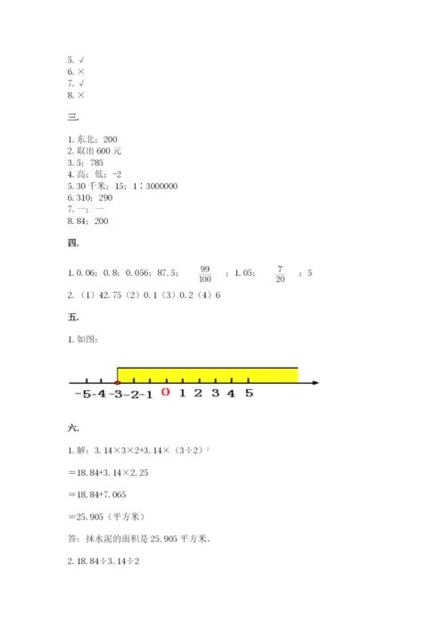 四川省【小升初】2023年小升初数学试卷【考点精练】.docx