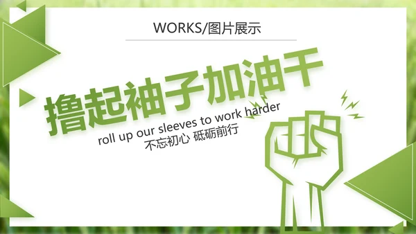 绿色农产品介绍宣传动态PPT模板