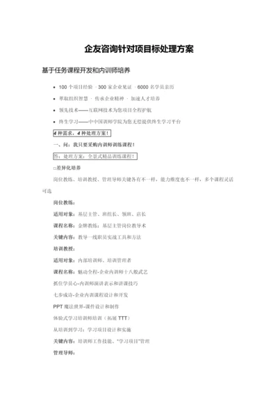 企友咨询针对特定优质项目的解决专业方案.docx