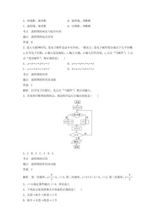 2018高中数学框图41流程图同步学案新人教B版.docx