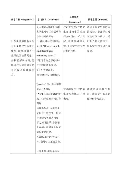 【新课标新教材】外研版七年级上册 Unit 1 A new start大单元整体教学设计第三课时De