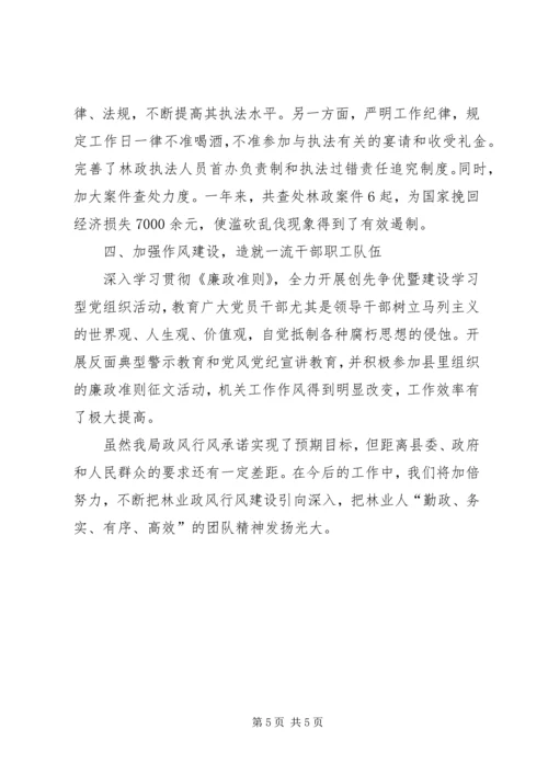 县林业局履职汇报范文.docx