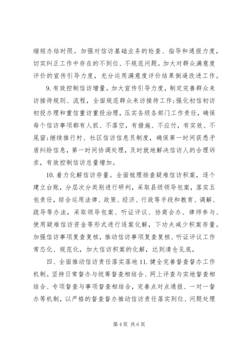 信访XX年工作要点(县、区).docx