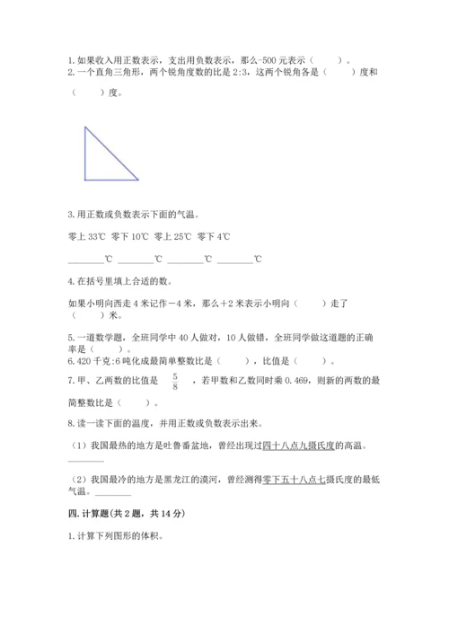 北师大版六年级下册数学期末测试卷及解析答案.docx