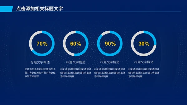 深色渐变商务工作汇报通用PPT模板