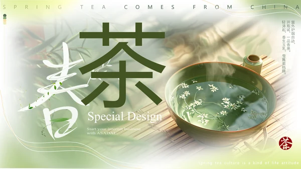 春茶通用PPT模板
